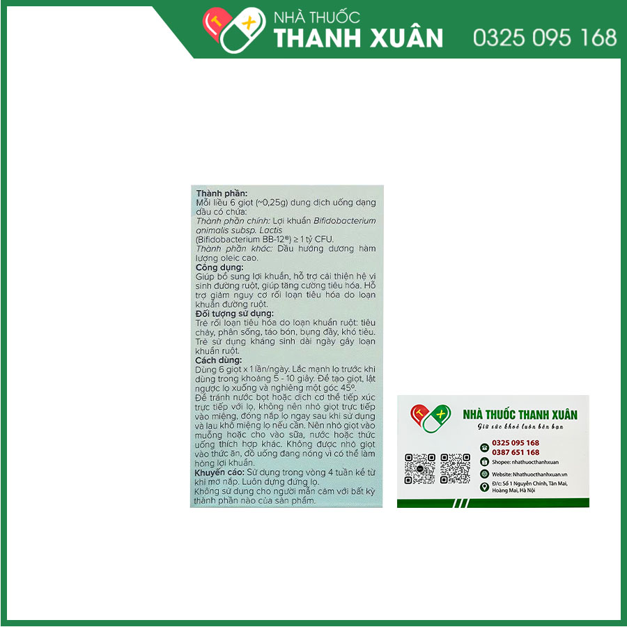 Imiale giúp bổ sung lợi khuẩn
